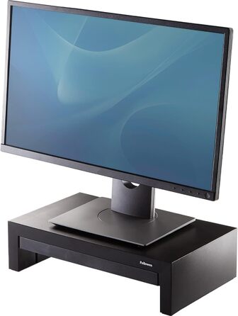Ергономічна підставка для монітора Fellowes Designer Suites, регульована висота 4 см, з відсіком для зберігання, для моніторів до 21 дюйма (18 кг)