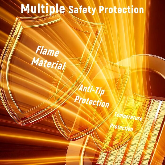 Електричний обігрівач Feebee: енергозберігаючий, тихий, 800/1200W, портативний, з контролем температури та захистом від перегріву та перекидання. Ідеально для спальні, дому, офісу (білий)