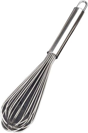 Whisk, Bold, Thick, Stainless Steel, Non-Stick, Used for Whisking Eggs and Cream, Home and Commercial Use (Size: 33×6cm)