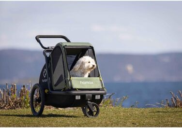 Hamax Puto Hundeanhänger (M, grün) - велосипедний причіп для собак, великий, зелений