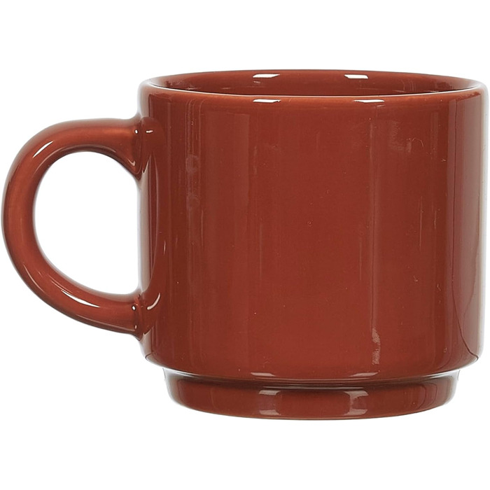 Набір келихів HOME DECO FACTORY KA0500 (4 шт.) з підставкою, кераміка, бежевий, коричневий, чорний, білий