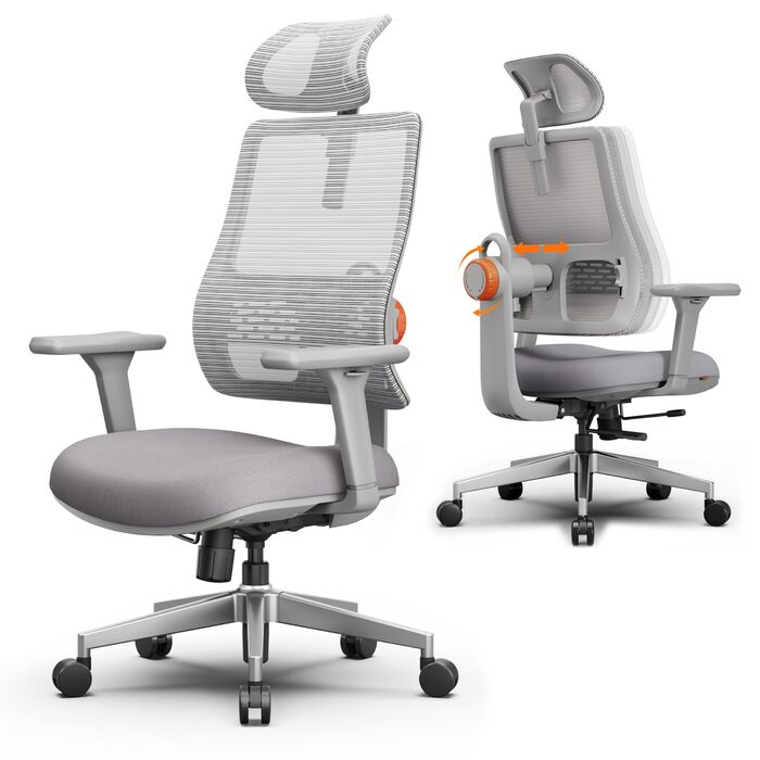 Офісне крісло Newtral MAGICH 003: ергономічне, з підтримкою попереку та підголівником | PC-крісло, 150 кг