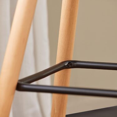 SoBuy® FST50-DGx2 Bar Stools - Set of 2 - Dark Grey - 68cm Seat Height