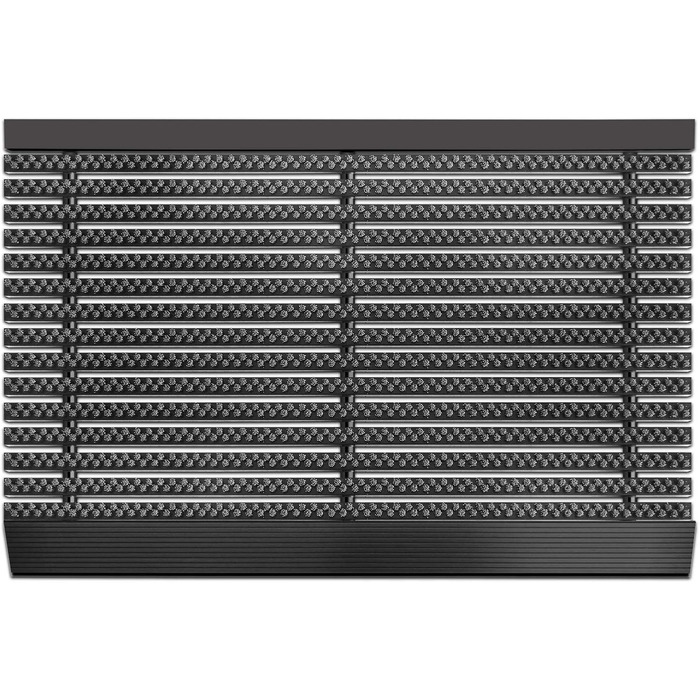 Килимок для вхідних дверей Floordirekt Power Brush 40 x 60 см, сірий — грязезахисний килимок для вулиці та приміщення