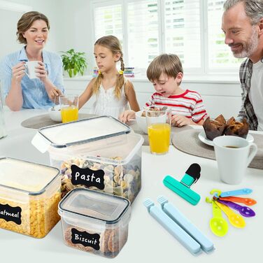 Набір контейнерів для зберігання продуктів, 20 шт., BPA Free, з кришкою (2,8L, 2L, 1,4L, 0,8L, 0,52L)