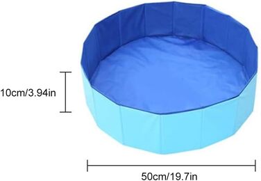 Надувний басейн для собак, 50 x 10 см. Зручний, портативний, для літнього відпочинку вашого улюбленця