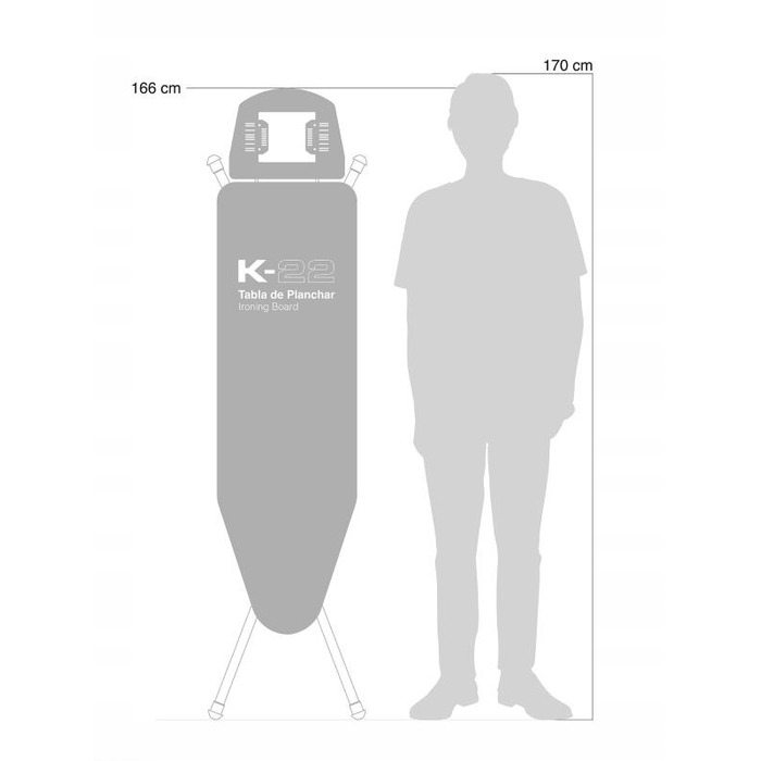 Прасувальна дошка стандартна Rolser, 120 см x 38 см