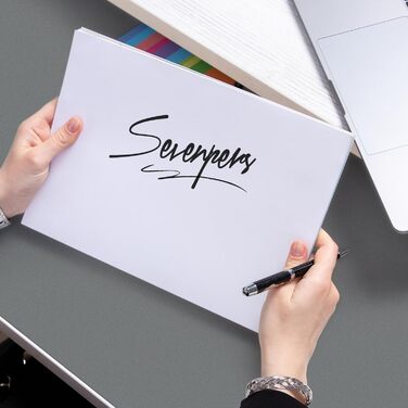 Килимок для столу Sevenpers 80x40 см з PU-шкіри, захист столу, неслизький, для офісу та дому