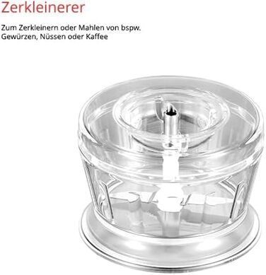 Блендер заглибний ESGE Gourmet M 160 G, білий, з аксесуарами, до 15000 об/хв, 90610 Single
