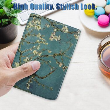 Чохол для Pocketbook Verse PB629 / Verse Pro PB634 - Flip Cover з авто-функцією сну/пробудження (квітка)