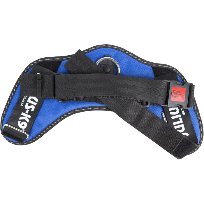 Шлейка Julius K-9 IDC Powergeschirre Blau з індивідуальним написом, для собак маленької, середньої та великої породи, 16IDC+CUSTOMP-B