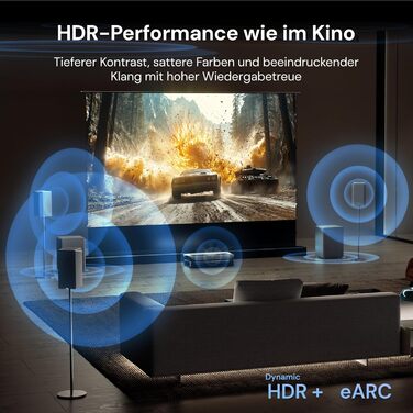 HDMI 2.1 кабель AWOL VISION 2M: 8K, 48Gbps, Ultra High Speed, сумісний з PS5/Xbox/TV/PC/Beamer, HC-002