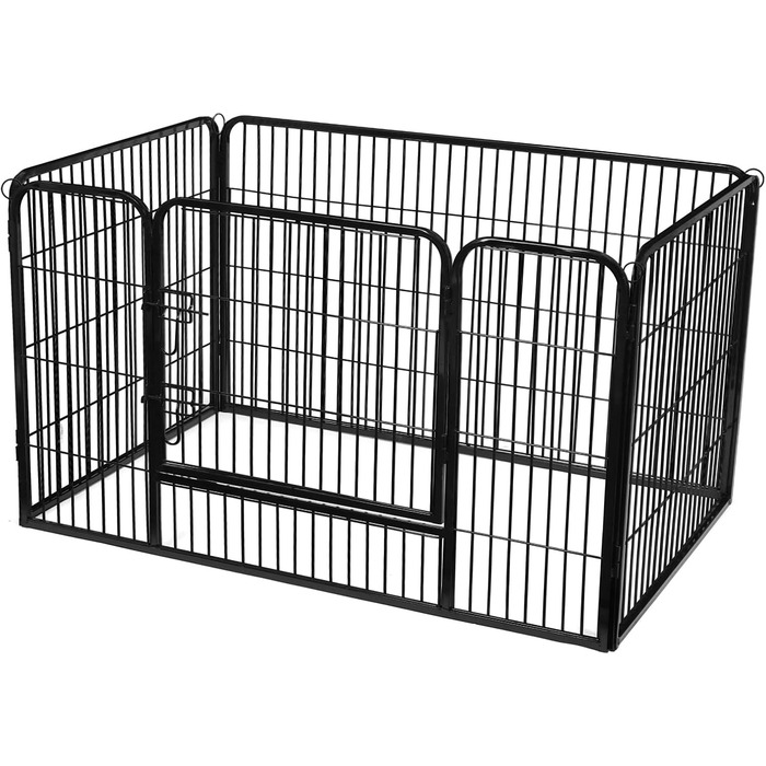 Клітка-вольєр для тварин Feandrea Freilaufgegehege PPK04BK, 122x80x70 см, чорна