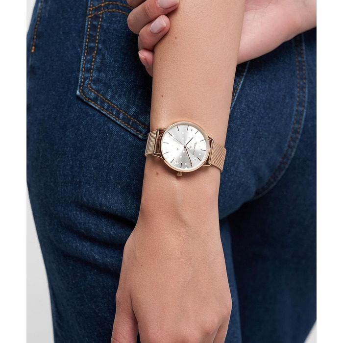 Годинник Tamaris для жінок – елегантний (рожеве золото, мережа)