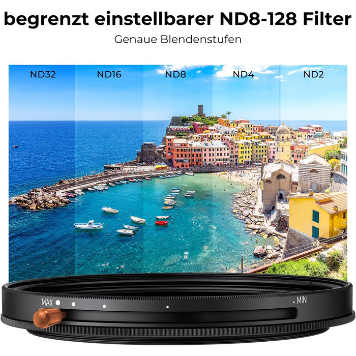 Фільтр K&F Concept Nano-D Serie 82mm 2-в-1: ND та CPL (Поляризаційний)