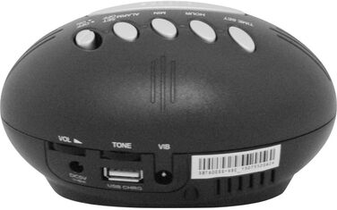 Geemarc SBT600 - Alarm clock for the hard of hearing, deaf, and heavy sleepers with a super loud alarm function, vibrating cushion, and snooze function - USB charging port - DE version