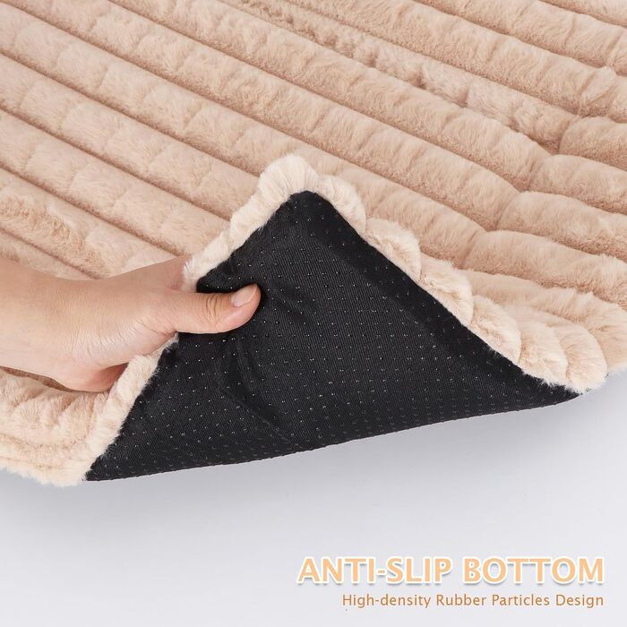 М'яке ортопедичне ліжко для собак BVAGSS, 100x70 см, колір персиковий. Легко миється, з антиковзким покриттям. Підходить для собак маленьких, середніх та великих порід.