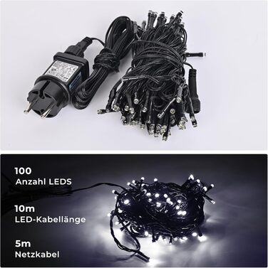 LED гірлянда 100 метрів, 800 LED, тепле світло. Декорація для дому, саду, вечірки, весілля. З таймером та пам'яттю.