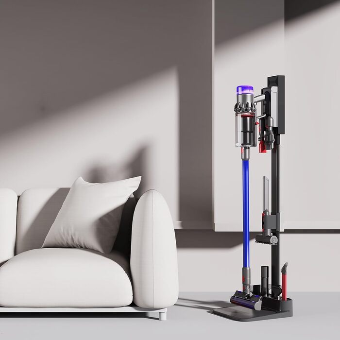 Стійка для пилососів Dyson V7, V8, V10, V11, V15, SV18, SV21 - док-станція для зберігання та зарядки, сіра