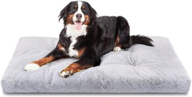 Nobleza Dog Bed for Large Dogs, Washable, Super Soft and Fluffy Anti-Anxiety High-Quality Plush Dog Bed with Non-Slip Bottom, Dog Cushion, Dog Mat, 110x73x10 cm, XL (L 122 x W 74 x H 10 cm)