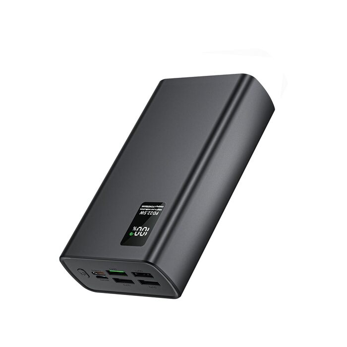 Портативний Пауербанк 60000 mAh з кабелем, зовнішній акумулятор QC3.0 22.5W PD 20W, 2 входи та 5 виходів для телефону, камери, планшета тощо