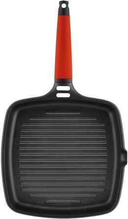 Сковорода гриль Castey 27 см з алюмінію, для індукції та духовки