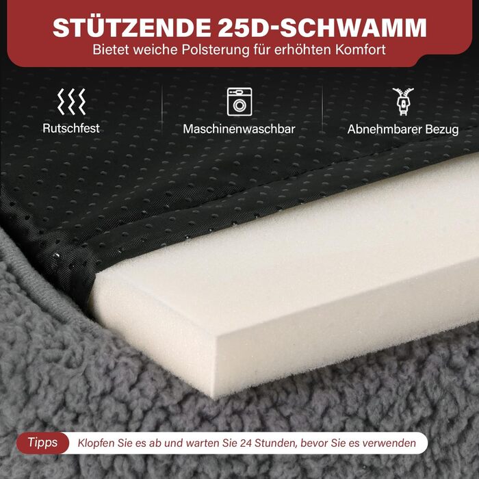 Самогріюча котяча деки Mora Pets: тепла, м'яка, 52x58 см, сіра. Самогріюча деки для котів та собак.