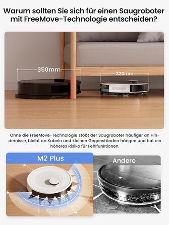 Робот-пилосос LEFANT M2Plus з функцією миття, 6000Pa, LiDAR-навігація, самоочищення, для видалення шерсті тварин, білий