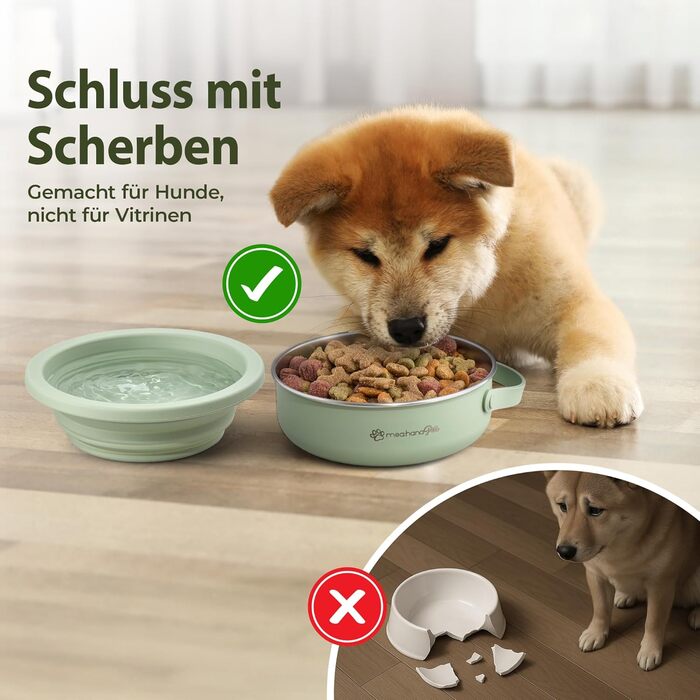 Hana Pets: Миска для годування тварин у дорогу 900 мл з кришкою - ідеальна для подорожей та активного відпочинку. Нержавіюча сталь, складна силіконова кришка, зручне собаче аксесуар. Міцна, компактна, гігієнічна.