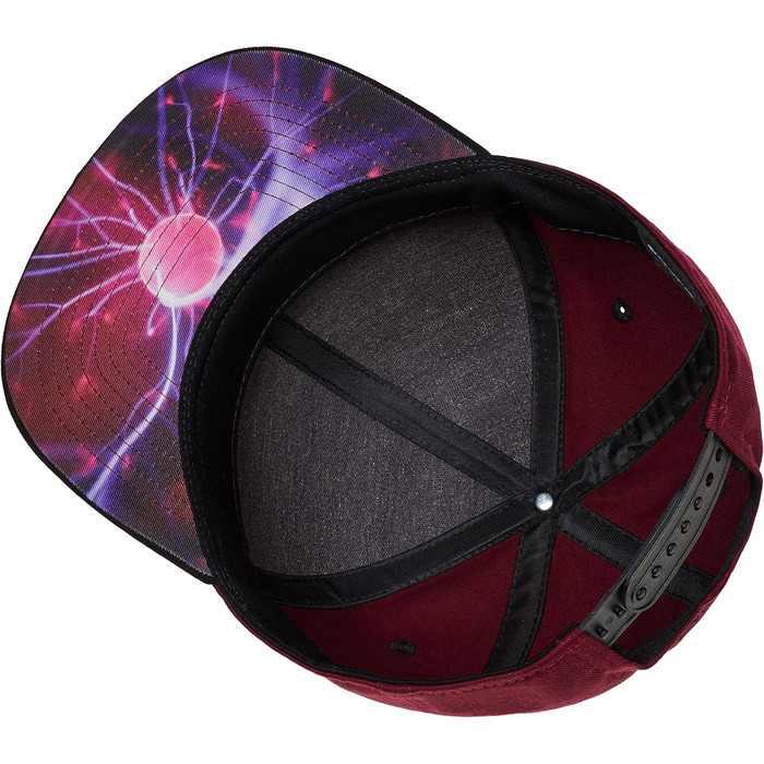 Кепка бейсболка Snapback Cadency® унісекс, бордова, регульований розмір