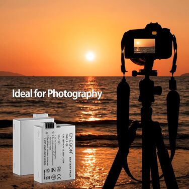 Запасні акумулятори ENEGON (2 шт.) та швидке зарядне пристрій Dual для Canon LP-E8 та Canon EOS Rebel T2i, T3i, T4i, T5i, 550D, 600D, 650D, 700D, Kiss X4, X5, X6, LC-E8E, 2 * LP-E8 Akkus + 1 * Dual Ladegerät