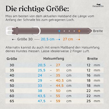 Смугастий шкіряний нашийник для собак Freudentier Alsterufer - ручної роботи, з сертифікованої шкіри, для малих, середніх та великих собак (Чорний, 43,5-55см)