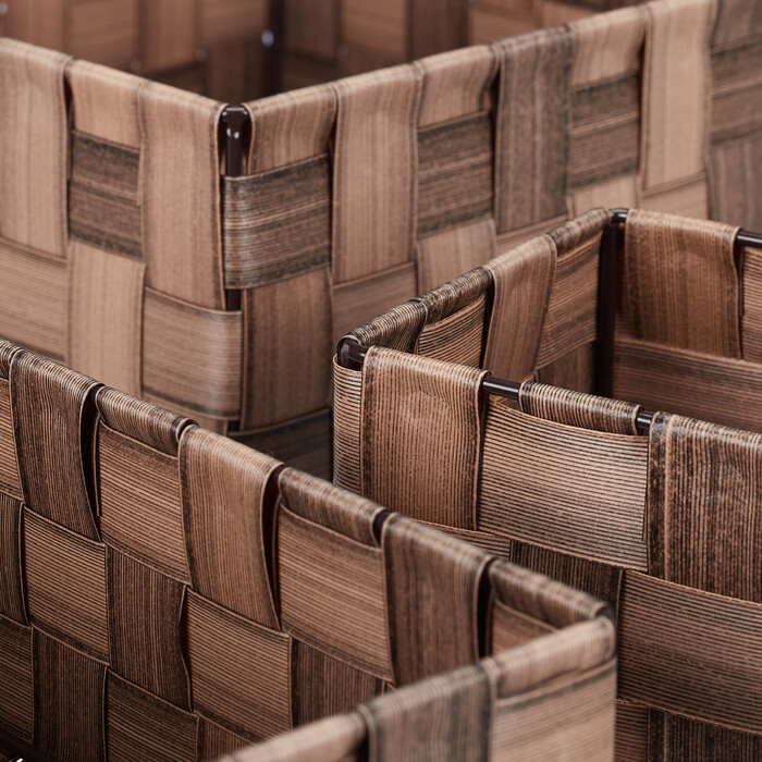 Relaxdays 8-Piece Woven Storage Basket Set