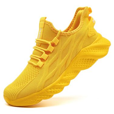 Жіночі кросівки для ходьби, бігу та трекінгу - EGMPDA, жовті, розмір 38 EU