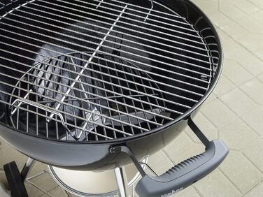 Вугільний гриль Weber Classic Kettle 47 см, порцелянове емалювання, з термометром і колесами, чорний
