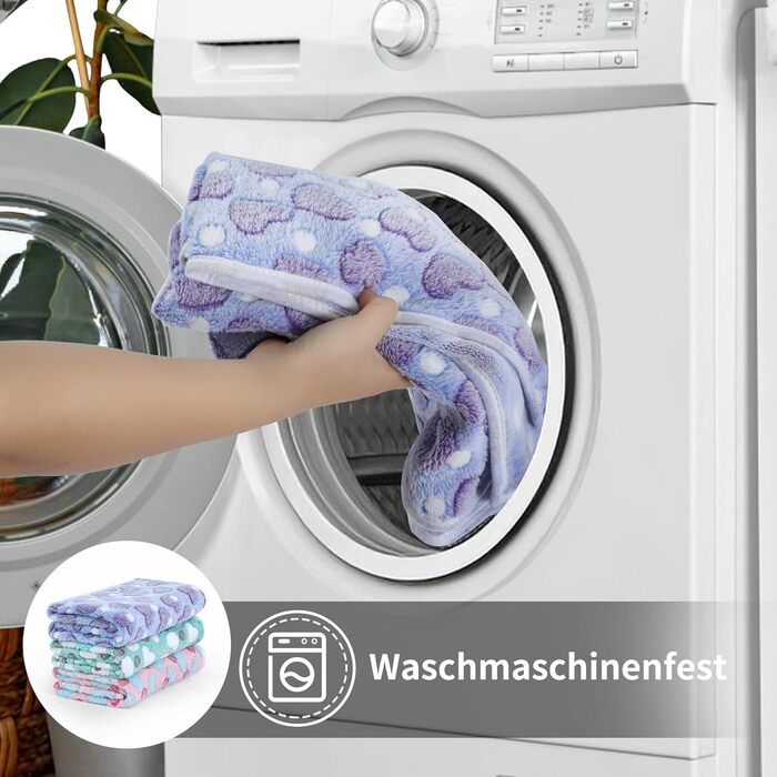 М'яка ковдра для собак та котів Demigeat, 3 шт. – тепла, миюча, для літа та весни, середнього розміру, принт 