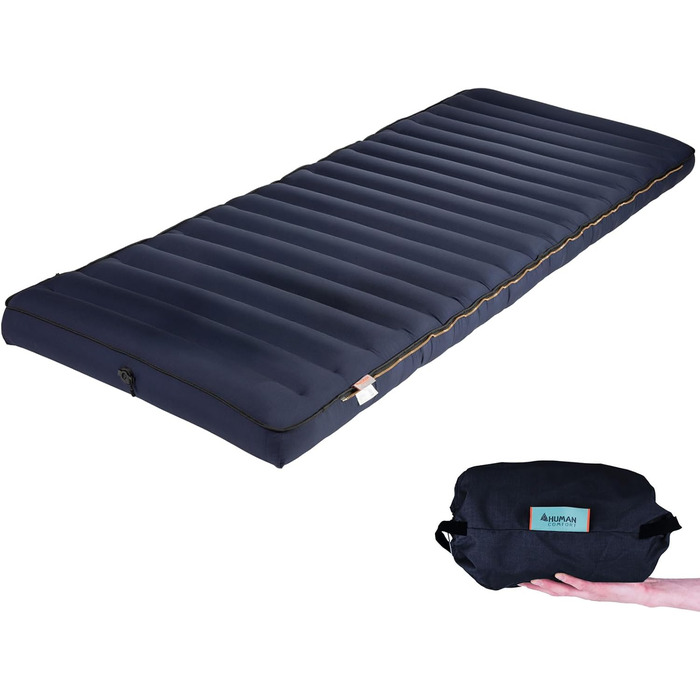 Надувний матрац для гостей Human Comfort Luftbett Chatou, 100% бавовна, блакитний