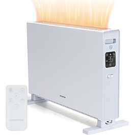 Електричний конвектор Aigostar Ember 2000W з термостатом та пультом дистанційного керування, LED-дисплей, таймер, тиха робота