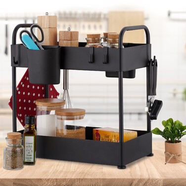 Relaxdays Under Sink Shelf with 2 Shelves