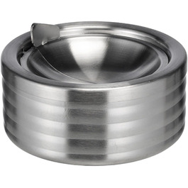 Попільничка з кришкою Bambelaa, нержавіюча сталь, для бару, 1 шт.