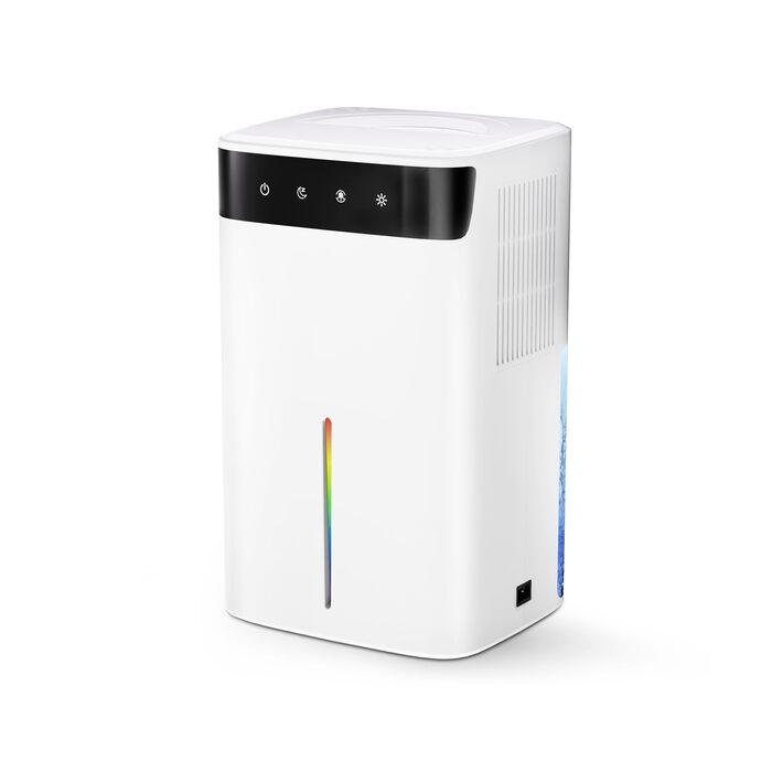 Електричний осушувач повітря 2600 мл з тихим режимом та підсвіткою, захист від замерзання. Ідеально для кухні/підвалу