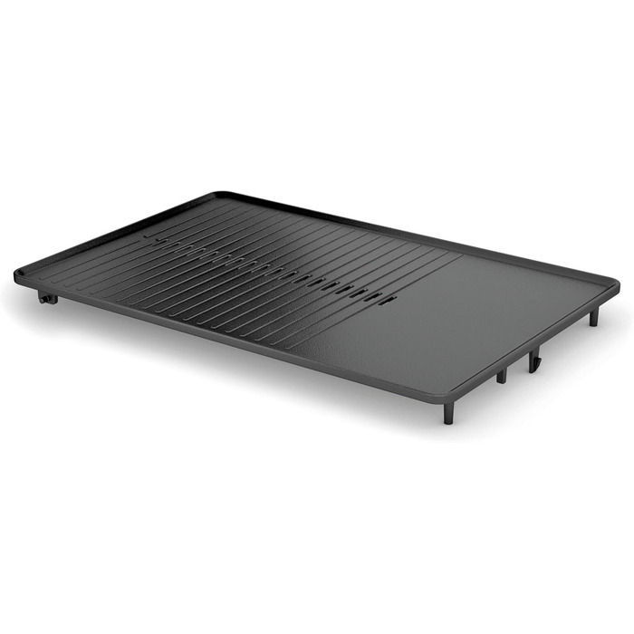 WMF Lono Flat & Ribbed Electric Grill - Stainless Steel Tabletop Grill with Adjustable Temperature (2300W)