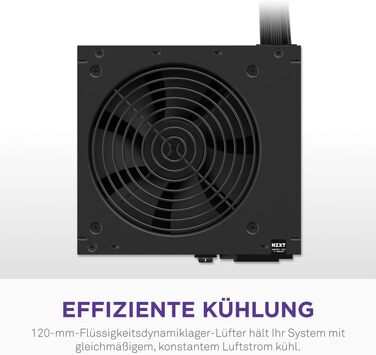 Блок живлення NZXT C850 Gold ATX 3.1, 850W, повністю модульний, 80 Plus Gold, чорний