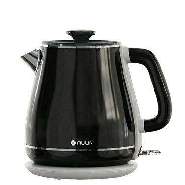 Електричний чайник MULIN Retro, 1.8 л, 2200 Вт, Швидке кип'ятіння, Автоматичне відключення, Чорний