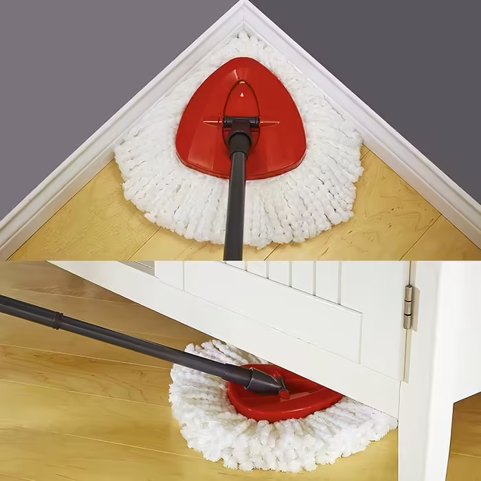 12 Piece Mop Heads Replacement for O-Cedar Spin Mop, Easy to Clean Microfiber Mop Refills, 360-Degree Rotating Mop Replacement Heads, Easy Wringing for All Hard Floors