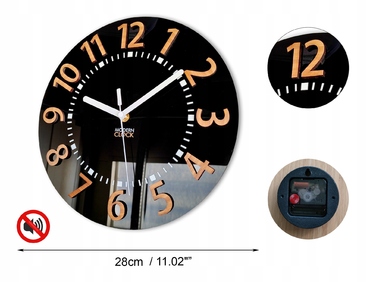 Настінний годинник ModernClock багатоколірний, 28 см