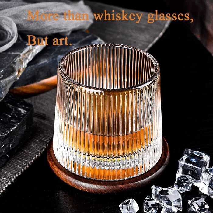 Набір склянок для віскі Webao Old Fashioned з кришталю, 160 мл (набір з 2 шт.)