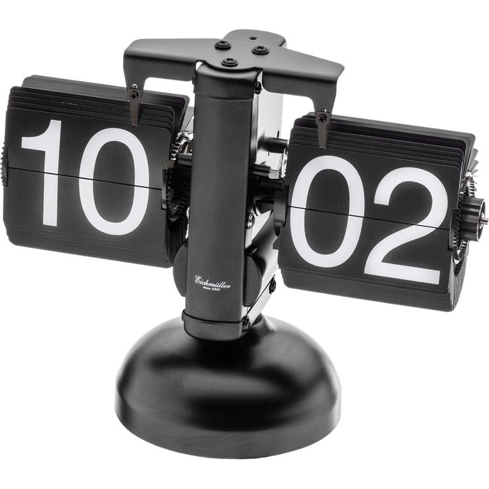 Eichmüller Retro Flip Clock - Table Clock - Black Black