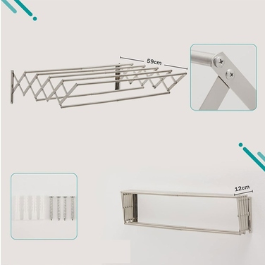 Складана сушарка для одягу, для використання в приміщенні та на вулиці