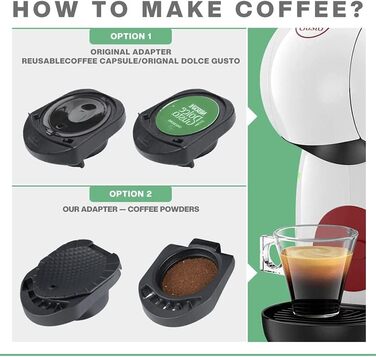 Адаптер для кавових капсул Dolce Gusto, багаторазовий адаптер для еспресо-капсул, сумісний з Genio S та Piccolo XS